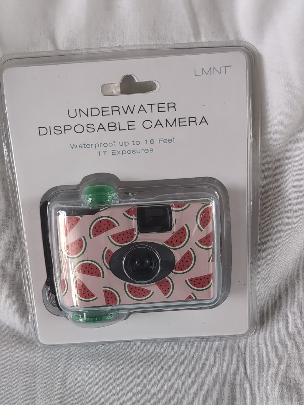LMNT Pink Watermelon Underwater Disposable Camera
